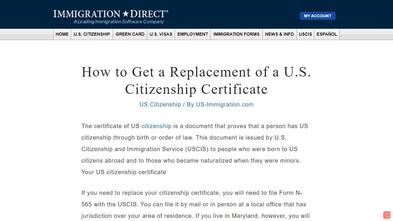 How to Get a Replacement of a U.S. Citizenship Certificate